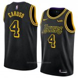 Maillot Los Angeles Lakers Alex Caruso #4 Ville 2018 Noir