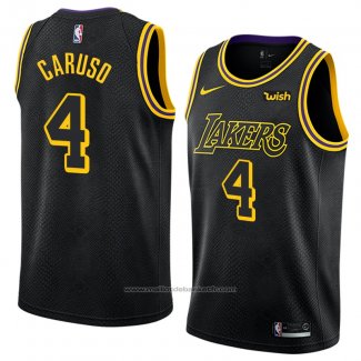 Maillot Los Angeles Lakers Alex Caruso #4 Ville 2018 Noir