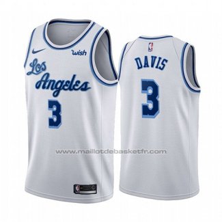 Maillot Los Angeles Lakers Anthony Davis #3 Classic 2019-20 Blanc