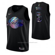 Maillot Los Angeles Lakers Anthony Davis #3 Iridescent Logo Noir