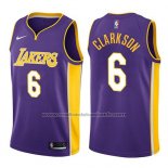Maillot Los Angeles Lakers Jordan Clarkson #6 Statement 2017-18 Volet