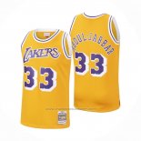 Maillot Los Angeles Lakers Kareem Abdul-jabbar #33 Mitchell & Ness 1984-85 Jaune
