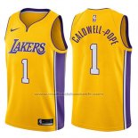 Maillot Los Angeles Lakers Kentavious Caldwell-Pope #1 Swingman Icon 2017-18 Or