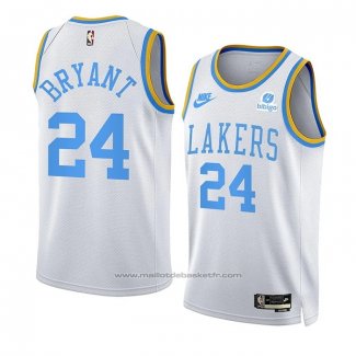 Maillot Los Angeles Lakers Kobe Bryant #24 Classic 2022-23 Blanc