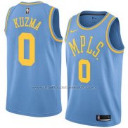 Maillot Los Angeles Lakers Kyle Kuzma #0 Classic 2017-18 Bleu