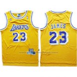 Maillot Los Angeles Lakers Lebron James #23 Jaune