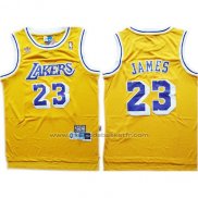 Maillot Los Angeles Lakers Lebron James #23 Jaune