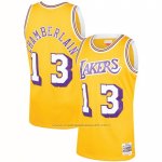 Maillot Los Angeles Lakers Wilt Chamberlain #13 Mitchell & Ness 1971-72 Jaune