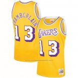 Maillot Los Angeles Lakers Wilt Chamberlain #13 Mitchell & Ness 1971-72 Jaune