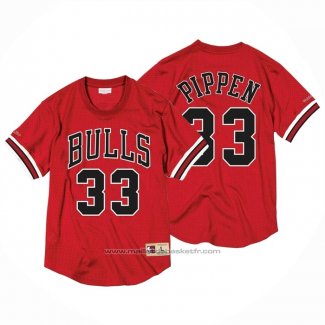 Maillot Manche Courte Chicago Bulls Scottie Pippen #33 Rouge