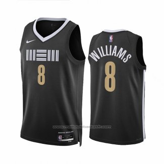 Maillot Memphis Grizzlies Ziaire Williams #8 Ville 2023-24 Noir