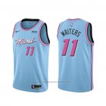 Maillot Miami Heat Dion Waiters #11 Ville 2019-20 Bleu