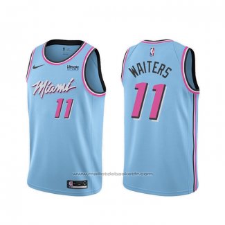 Maillot Miami Heat Dion Waiters #11 Ville 2019-20 Bleu