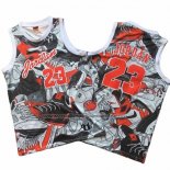 Maillot Michael Jordan #23 Commemorative Gris