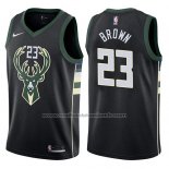 Maillot Milwaukee Bucks John Henson #23 Statement 2017-18 Noir