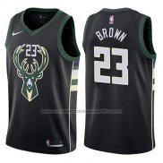 Maillot Milwaukee Bucks John Henson #23 Statement 2017-18 Noir