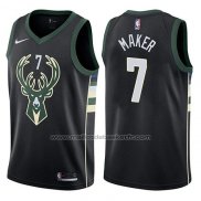 Maillot Milwaukee Bucks Thon Maker #7 Statement 2017-18 Noir