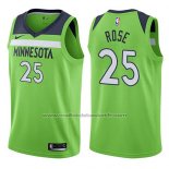 Maillot Minnesota Timberwolves Derrick Rose #25 Statement 2017-18 Vert