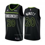 Maillot Minnesota Timberwolves Josh Minott #20 Statement 2022-23 Noir