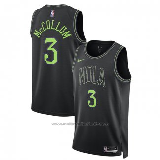 Maillot New Orleans Pelicans Cj Mccollum #3 Ville 2023-24 Noir