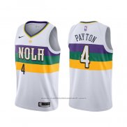 Maillot New Orleans Pelicans Elfrid Payton #4 Ville Blanc