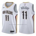 Maillot New Orleans Pelicans Jrue Holiday #11 Association 2017-18 Blanc