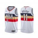 Maillot New Orleans Pelicans Jrue Holiday #11 Earned Blanc