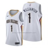 Maillot New Orleans Pelicans Zion Williamson #1 Association 2019-20 Blanc