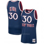 Maillot New York Knicks Bernard King #30 Mitchell & Ness 1982-83 Bleu