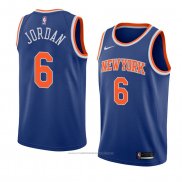 Maillot New York Knicks Deandre Jordan #6 Icon 2018 Bleu