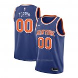 Maillot New York Knicks Obi Toppin #00 Icon 2020-21 Bleu