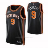 Maillot New York Knicks Rj Barrett #9 Ville 2021-22 Noir