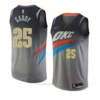 Maillot Oklahoma City Thunder Abdul Gaddy #25 Ville 2018 Gris