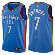 Maillot Oklahoma City Thunder Carmelo Anthony #7 2017-18 Bleu