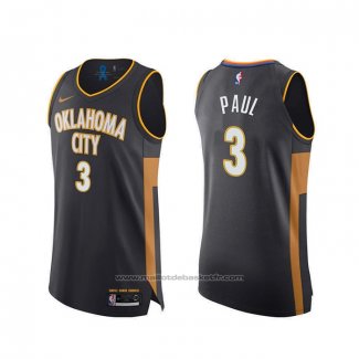 Maillot Oklahoma City Thunder Chris Paul #3 Ville Authentique 2019-20 Gris