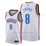 Maillot Oklahoma City Thunder Jawun Evans #8 Association Blanc