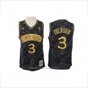 Maillot Philadelphia 76ers Allen Iverson #3 Hardwood Classics Noir