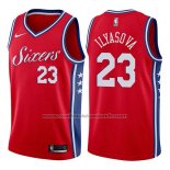 Maillot Philadelphia 76ers Ersan Ilyasova #23 Statement 2017-18 Rouge