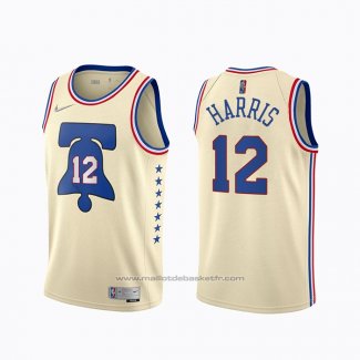 Maillot Philadelphia 76ers Tobias Harris #12 Earned 2020-21 Creme