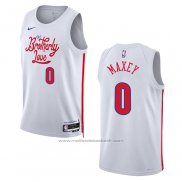 Maillot Philadelphia 76ers Tyrese Maxey #0 Ville 2022-23 Blanc