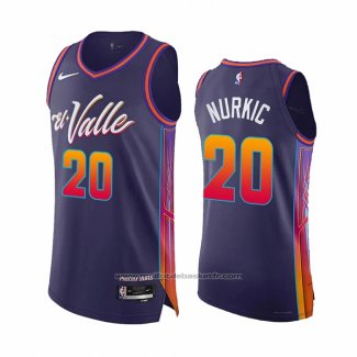 Maillot Phoenix Suns Jusuf Nurkic #20 Ville Authentique 2023-24 Volet