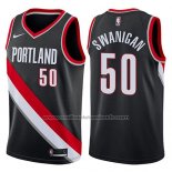 Maillot Portland Trail Blazers Caleb Swanigan #50 Icon 2017-18 Noir