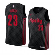 Maillot Portland Trail Blazers Cameron Oliver #23 Ville 2018 Noir