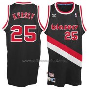 Maillot Portland Trail Blazers Jerome Kersey #25 Retro Noir