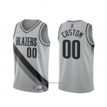 Maillot Portland Trail Blazers Personnalise Earned 2020-21 Gris