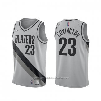 Maillot Portland Trail Blazers Robert Covington #23 Earned 2020-21 Gris