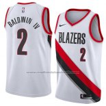 Maillot Portland Trail Blazers Wade Baldwin IV #2 Association 2018 Blanc