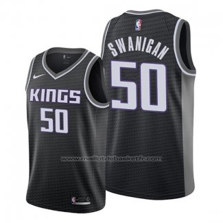 Maillot Sacramento Kings Caleb Swanigan #50 Statement Noir