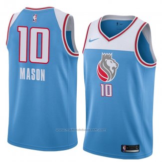 Maillot Sacramento Kings Frank Mason #10 Ville 2018 Bleu