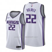 Maillot Sacramento Kings Richaun Holmes #22 Association Blanc